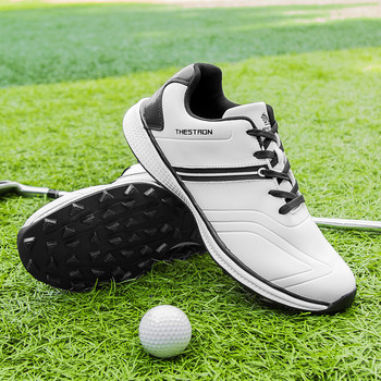 Мъжки обувки за голф Водоустойчиви удобни външни мъжки голф спортни тренировъчни маратонки за ходене Черни сини мъжки маратонки за голф