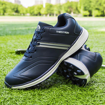Мъжки обувки за голф Водоустойчиви удобни външни мъжки голф спортни тренировъчни маратонки за ходене Черни сини мъжки маратонки за голф