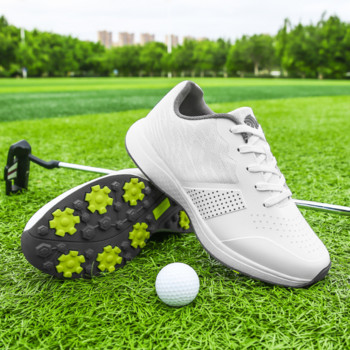 Луксозни обувки за голф Мъжки тренировъчни голф облекла за мъже Луксозни обувки за голф на открито Спортни маратонки против приплъзване