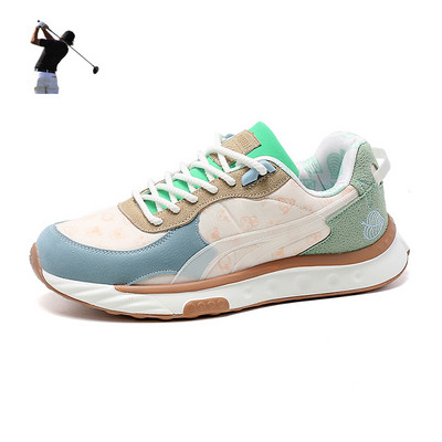 Jauni krāsaini Trend golfa apavi Vīriešu ērti golfa apavi āra zāliena skriešanai pastaigu apavi Neslīdoši golfa spēlētāju sporta apavi