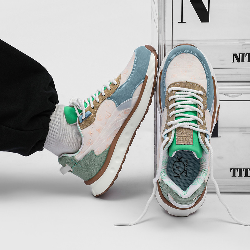 Jauni krāsaini Trend golfa apavi Vīriešu ērti golfa apavi āra zāliena skriešanai pastaigu apavi Neslīdoši golfa spēlētāju sporta apavi