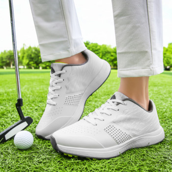 Водоустойчиви обувки за голф Мъжки професионални облекла за голф за мъже Луксозни обувки за голф на открито Спортни маратонки против приплъзване