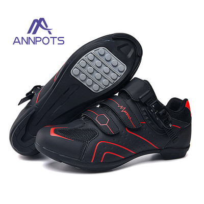 Vīriešu kalnu velosipēdistu apavi Speed Sneakers šosejas riteņbraukšanas čības MTB apavi īpaši vieglie sieviešu plakani SPD pašbloķējošie velosipēda apavi