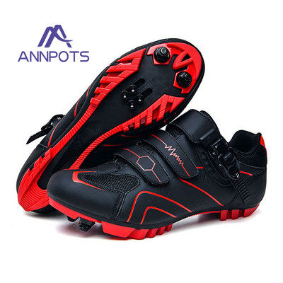 Vīriešu kalnu velosipēdistu apavi Speed Sneakers šosejas riteņbraukšanas čības MTB apavi īpaši vieglie sieviešu plakani SPD pašbloķējošie velosipēda apavi