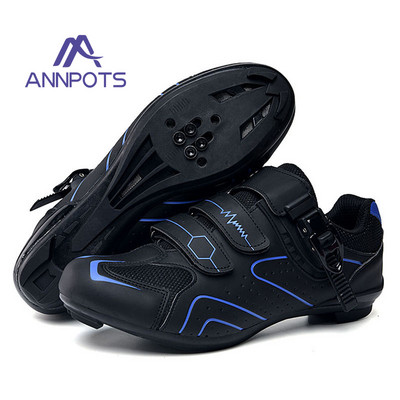 Vīriešu kalnu velosipēdistu apavi Speed Sneakers šosejas riteņbraukšanas čības MTB apavi īpaši vieglie sieviešu plakani SPD pašbloķējošie velosipēda apavi