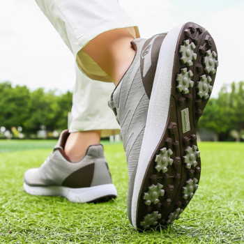 Νέα παπούτσια γκολφ ανδρικά παπούτσια γυμναστικής Γκολφ αθλητικά παπούτσια για εξωτερικούς χώρους Πολυτελή παπούτσια γκολφ Αντιολισθητικά αθλητικά παπούτσια γκολφ