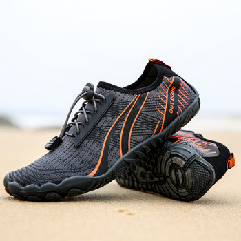 Мъжки плажни обувки Дишащи дамски обувки за плуване Обувки за планински туризъм на открито Бързосъхнещи неплъзгащи се обувки за газене Унисекс
