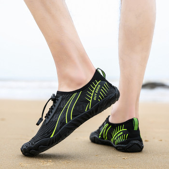Мъжки плажни обувки Дишащи дамски обувки за плуване Обувки за планински туризъм на открито Бързосъхнещи неплъзгащи се обувки за газене Унисекс
