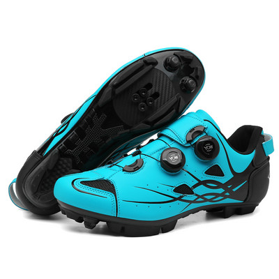 Férfi MTB Kerékpáros Cipők Hegyikerékpáros lábbelik Carbon csúszásmentes országúti kerékpáros csizmák Speed Sneaker Racing Női SPD Cleats Kerékpárcipők