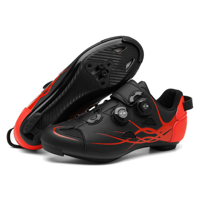 Férfi MTB Kerékpáros Cipők Hegyikerékpáros lábbelik Carbon csúszásmentes országúti kerékpáros csizmák Speed Sneaker Racing Női SPD Cleats Kerékpárcipők