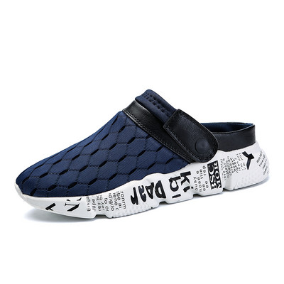 Ljetne muške mrežaste sandale Prozračne papuče Lagane polu japanke Muške modne natikače Vanjske sandale s rupama Cipele za plažu