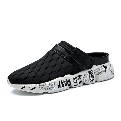 Ljetne muške mrežaste sandale Prozračne papuče Lagane polu japanke Muške modne natikače Vanjske sandale s rupama Cipele za plažu