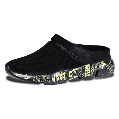 Ljetne muške mrežaste sandale Prozračne papuče Lagane polu japanke Muške modne natikače Vanjske sandale s rupama Cipele za plažu