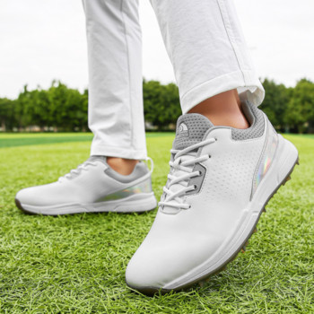 Мъжки обувки за голф Тренировъчни голф облекла за мъже Обувки за голфъри на открито без шипове Големи размери 40-47 Маратонки за ходене