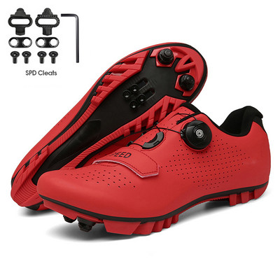 Kerékpáros Cipők MTB Férfi Országúti Bicikli Cipők Lapos Kerékpár Speed Sneakers Női SPD Klipszek Önzáró Verseny Mountain Bike lábbelik