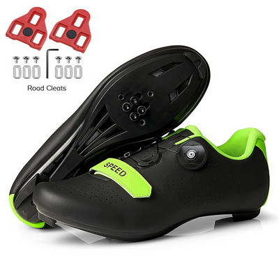 Kerékpáros Cipők MTB Férfi Országúti Bicikli Cipők Lapos Kerékpár Speed Sneakers Női SPD Klipszek Önzáró Verseny Mountain Bike lábbelik