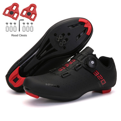 Kerékpáros Cipők MTB Férfi Országúti Bicikli Cipők Lapos Kerékpár Speed Sneakers Női SPD Klipszek Önzáró Verseny Mountain Bike lábbelik