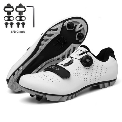 Kerékpáros Cipők MTB Férfi Országúti Bicikli Cipők Lapos Kerékpár Speed Sneakers Női SPD Klipszek Önzáró Verseny Mountain Bike lábbelik