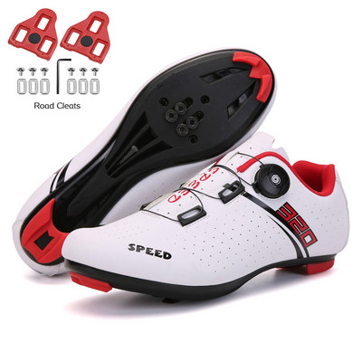 Kerékpáros Cipők MTB Férfi Országúti Bicikli Cipők Lapos Kerékpár Speed Sneakers Női SPD Klipszek Önzáró Verseny Mountain Bike lábbelik