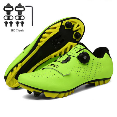 Kerékpáros Cipők MTB Férfi Országúti Bicikli Cipők Lapos Kerékpár Speed Sneakers Női SPD Klipszek Önzáró Verseny Mountain Bike lábbelik