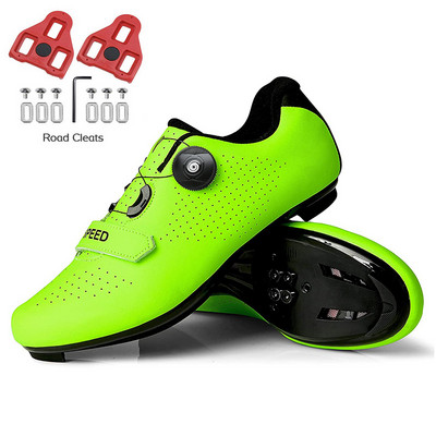 Kerékpáros Cipők MTB Férfi Országúti Bicikli Cipők Lapos Kerékpár Speed Sneakers Női SPD Klipszek Önzáró Verseny Mountain Bike lábbelik