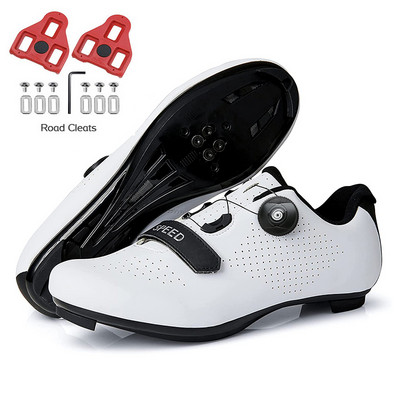 Kerékpáros Cipők MTB Férfi Országúti Bicikli Cipők Lapos Kerékpár Speed Sneakers Női SPD Klipszek Önzáró Verseny Mountain Bike lábbelik