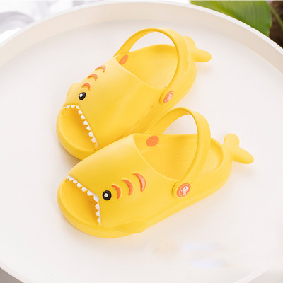Летни сабо Cool Shark Плажни сандали Бебешки деца Крок обувки Детска градина Момчета Момичета Меки вътрешни външни чехли за малки деца