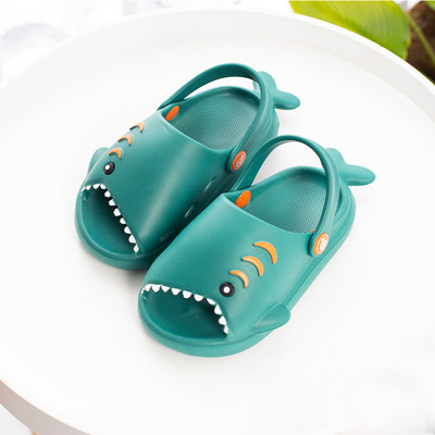 Летни сабо Cool Shark Плажни сандали Бебешки деца Крок обувки Детска градина Момчета Момичета Меки вътрешни външни чехли за малки деца
