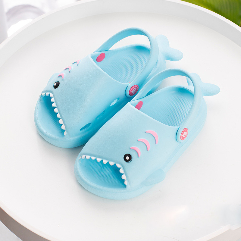 Летни сабо Cool Shark Плажни сандали Бебешки деца Крок обувки Детска градина Момчета Момичета Меки вътрешни външни чехли за малки деца