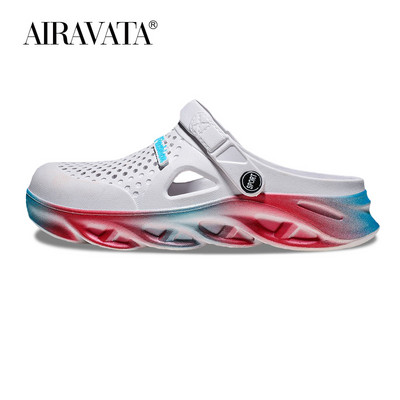 Férfi női vastag talpú strandpapucsok kerti klumpák könnyű divat pár üreges cipők 36-45 méret