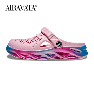 Férfi női vastag talpú strandpapucsok kerti klumpák könnyű divat pár üreges cipők 36-45 méret