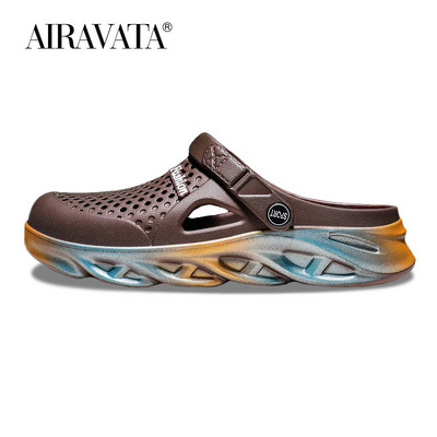 Férfi női vastag talpú strandpapucsok kerti klumpák könnyű divat pár üreges cipők 36-45 méret