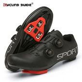 Plento Dviračių Batai Greitieji sportbačiai Vyriški Maršruto apkabos Dviračių batai Savaime užsifiksuojantys Lenktynių sportiniai Batai Moteriški dviračių avalynė su plokščiu pedalu