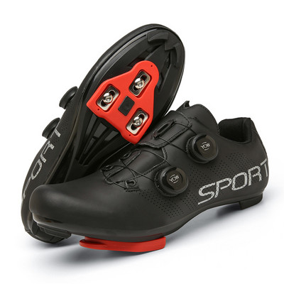 Plento Dviračių Batai Greitieji sportbačiai Vyriški Maršruto apkabos Dviračių batai Savaime užsifiksuojantys Lenktynių sportiniai Batai Moteriški dviračių avalynė su plokščiu pedalu