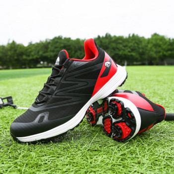 Νέα αναπνεύσιμα παπούτσια γκολφ Ανδρικά αθλητικά παπούτσια γκολφ πολυτελείας για άντρες Ελαφρύ βάρος Παπούτσια γκολφ Άνετα αθλητικά παπούτσια γκολφ