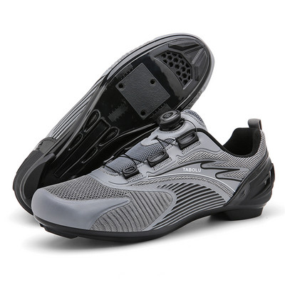 Riteņbraukšanas apavi MTB apavi vīriešiem adīti velosipēdistu kedas elpojošas pašbloķējošas šosejas velosipēdu apavi sievietēm treniņu sacīkšu kedas liela izmēra