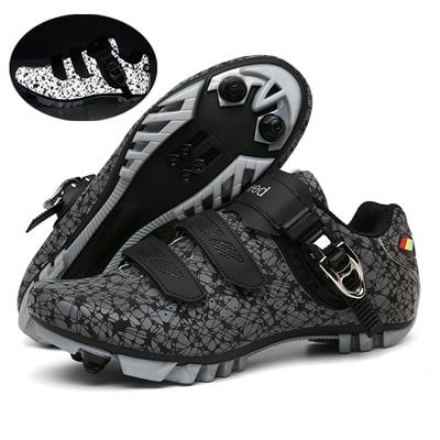Šviečiantys MTB batai dviračių sportbačiai vyriški, moteriški plento dviračių batai sapatilha ciclismo, savaime užsifiksuojantys dviračių sportbačiai, plokšti lenktyniniai batai