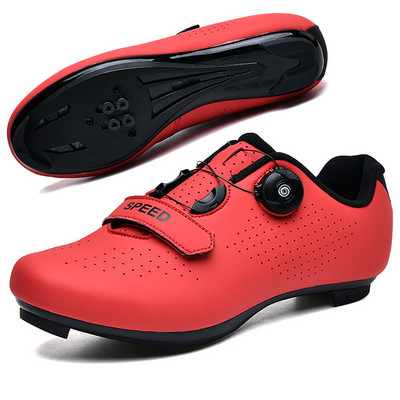 Vīriešu SPD ātrgaitas velosipēdu sporta apavi Pašbloķējošie šosejas motorollera apavi Vieglie MTB kalnu apavi bezceļa riteņbraukšanai