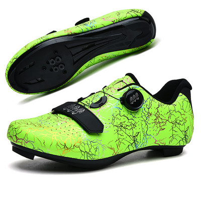 Vīriešu SPD ātrgaitas velosipēdu sporta apavi Pašbloķējošie šosejas motorollera apavi Vieglie MTB kalnu apavi bezceļa riteņbraukšanai