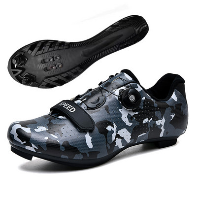 Vīriešu SPD ātrgaitas velosipēdu sporta apavi Pašbloķējošie šosejas motorollera apavi Vieglie MTB kalnu apavi bezceļa riteņbraukšanai