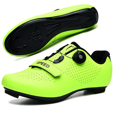 Vīriešu SPD ātrgaitas velosipēdu sporta apavi Pašbloķējošie šosejas motorollera apavi Vieglie MTB kalnu apavi bezceļa riteņbraukšanai