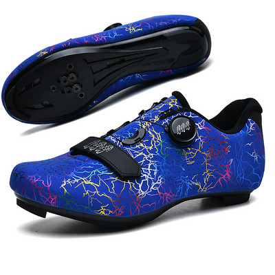 Vīriešu SPD ātrgaitas velosipēdu sporta apavi Pašbloķējošie šosejas motorollera apavi Vieglie MTB kalnu apavi bezceļa riteņbraukšanai