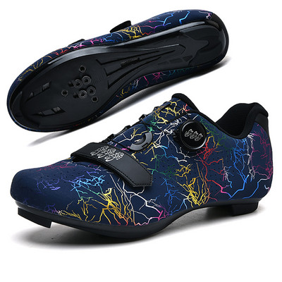 Vīriešu SPD ātrgaitas velosipēdu sporta apavi Pašbloķējošie šosejas motorollera apavi Vieglie MTB kalnu apavi bezceļa riteņbraukšanai