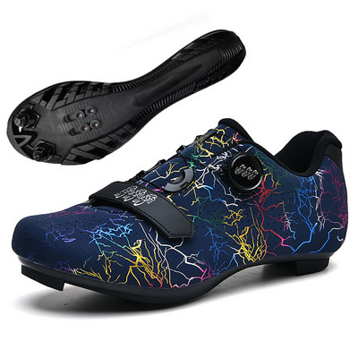 Vīriešu SPD ātrgaitas velosipēdu sporta apavi Pašbloķējošie šosejas motorollera apavi Vieglie MTB kalnu apavi bezceļa riteņbraukšanai