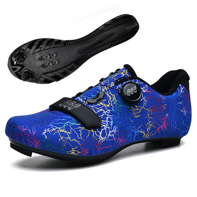 Vīriešu SPD ātrgaitas velosipēdu sporta apavi Pašbloķējošie šosejas motorollera apavi Vieglie MTB kalnu apavi bezceļa riteņbraukšanai