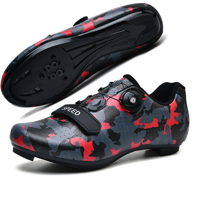Vīriešu SPD ātrgaitas velosipēdu sporta apavi Pašbloķējošie šosejas motorollera apavi Vieglie MTB kalnu apavi bezceļa riteņbraukšanai