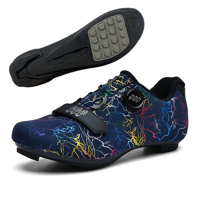 Vīriešu SPD ātrgaitas velosipēdu sporta apavi Pašbloķējošie šosejas motorollera apavi Vieglie MTB kalnu apavi bezceļa riteņbraukšanai