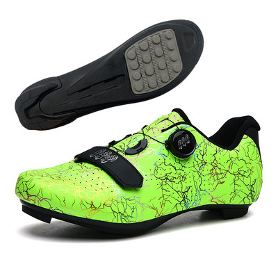 Vīriešu SPD ātrgaitas velosipēdu sporta apavi Pašbloķējošie šosejas motorollera apavi Vieglie MTB kalnu apavi bezceļa riteņbraukšanai