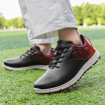 Нов стил Водоустойчиви мъжки обувки за голф Удобни мъжки маратонки за голф на открито Устойчиви на износване маратонки за ходене Обувки за голфър