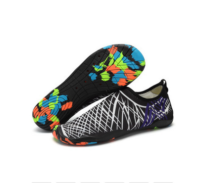 Unisex Beach Aqua Shoes kedas Ātri žūstoši peldēšanas apavi āra elpojoši upstream pludmales apavi